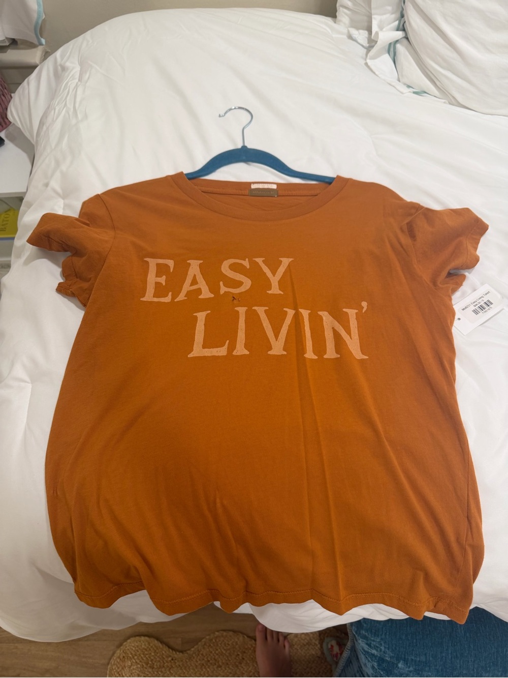 MOTHER Easy Livin' Graphic Tee in Rust